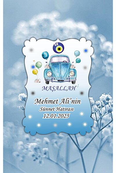 hediyyenvar SÜNNET MAGNETİ 8x6 cm – Kişiye Özel Sünnet Hatırası Magnet 10 Adet