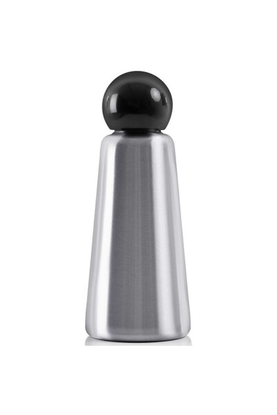 Lund London Skittle Bottle 500ml Metallic Silver – Vacuum Insulated Hot & Col...
