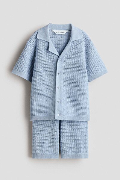H&M 2-piece pointelle-knit cotton set