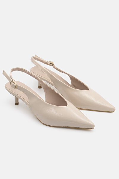 CARLA BELLA Pantofi cu toc pentru femei, cu decolteu în V, design elegant, pa...