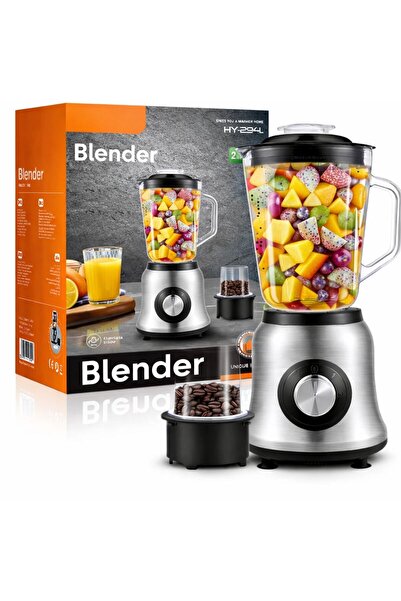 OEM Blender electric 2 în 1 cu râșniță, capacitate 1.5L, putere mare, 2 vitez...