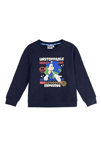 Sonic Long sleeve shirt with Unstoppable design 8 years Navy Blue