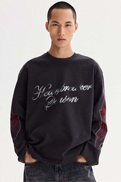 H&M Loose Fit Long-sleeved T-shirt
