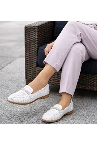 TwoEgoist حذاء نسائي جلد أصلي ديلي بإبزيم كلاسيك حذاء مسطح حذاء لوفر