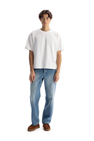 Hiccup Tricou GIESTO Comfort Fit cu guler rotund și mânecă scurtă