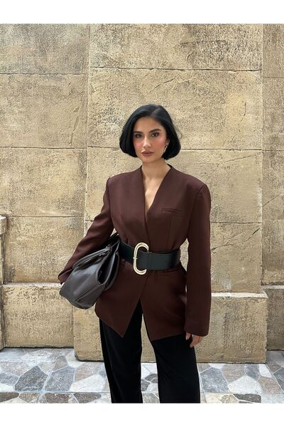 MY LİKA سترة نسائية بحزام