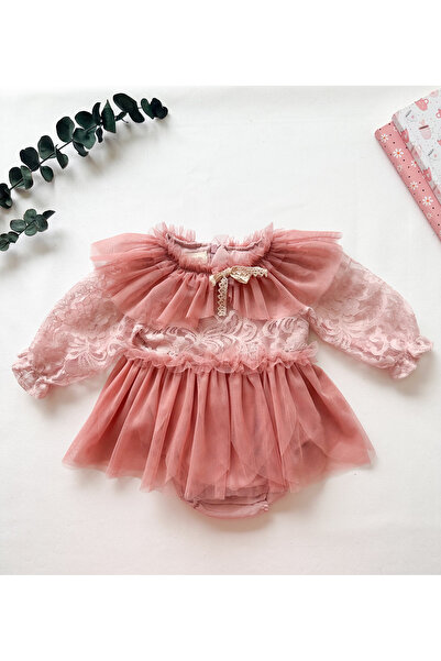 daisybelluna CORA Bayramlık Kız Çocuk Bebek tül Detaylı Elbise