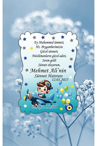 hediyyenvar SÜNNET MAGNETİ 8x6 cm – Kişiye Özel Sünnet Hatırası Magnet 10 Adet
