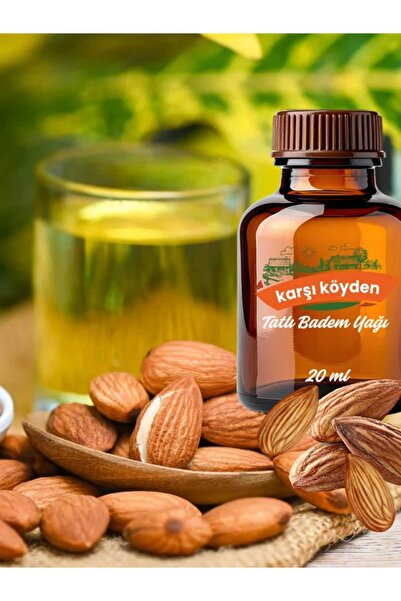 Karşı Köyden %100 Saf Tatlı Badem Soğuk Sıkım Yağı 20 ml | Sweet Almond Oil |...