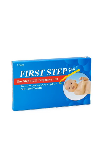 First Step pregnancy test strip