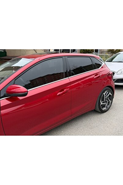 FD Damla Etiket Hyundai İ20 2021 2025 Piano Black Door Posts Mahogany Finish1...
