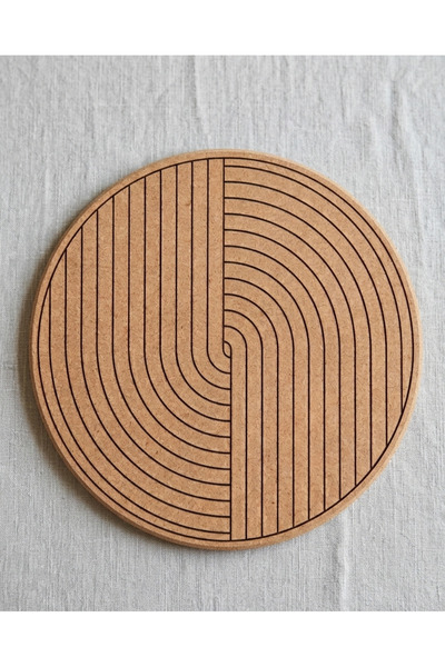 MADELOANDCO فن الخط الزنتيحي |   طقم سوبرا حديث مكون من 6 قطع 25 سم