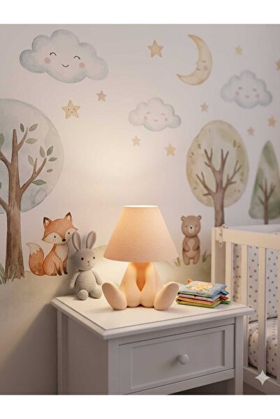 BASKIMARKETİM Utangaç Ayıcık Gece Lambası ( 1.5 Metre Kablolu Günışığı Lambalı )