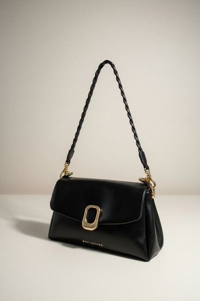 SACHS Women's Black Soft Leather Shoulder Bag – Multi-Compartment Imported St...