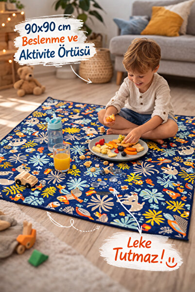ADEN BEBEK AKSESUARLARI Çocuk ve Bebek Sıvı Geçirmez Yemek Örtüsü, Sofra Bezi...