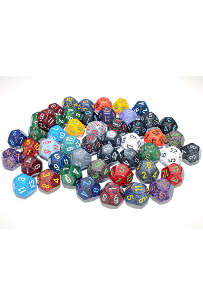 Chessex D12 Ζάρι με στίγματα, τυχαίο χρώμα (κομμάτι)