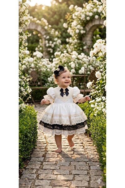 Tozpembebaby فستان منفوش من قطن قطع