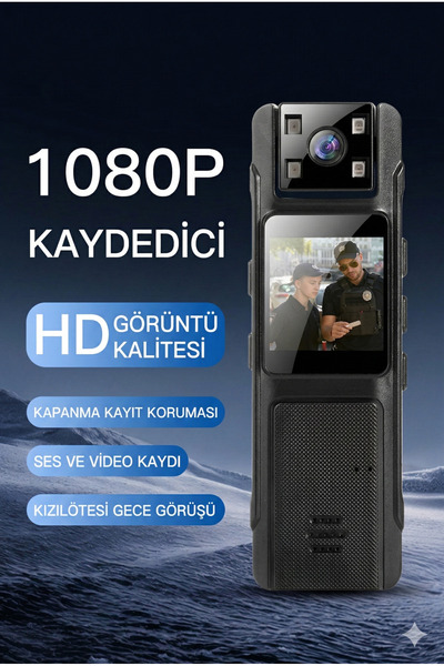 Noriyen 1080P Wifi Dijital Mini Aksiyon Gece Görüşlü Giyilebilir Kamera 180 D...