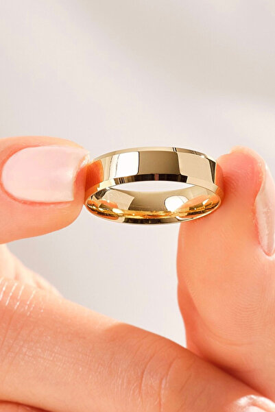 Vua Jewellery 925 Ayar Gümüş Kesme Klasik Alyans Yanı Kesik Söz Nişan Evlilik...