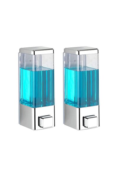 VIVOHOME موزع صابون سائل يدوي مثبت على الحائط، قطعتين، موزع صابون غير قابل لل...