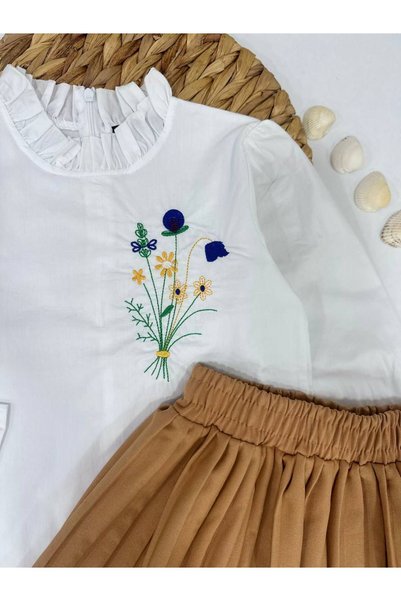 vera kids Stylish Children's Suit with Skirt and Shirt