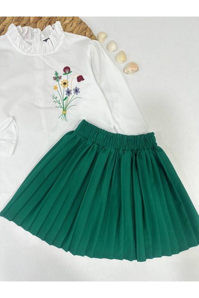 vera kids Stylish Children's Suit with Skirt and Shirt