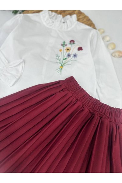 vera kids Stylish Children's Suit with Skirt and Shirt