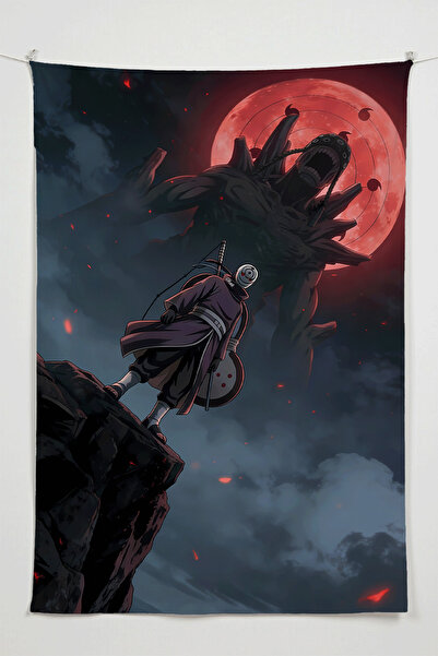 Charmbi Uchiha Obito Wall Cloth – Tapiserie de perete de dimensiuni mari covo...