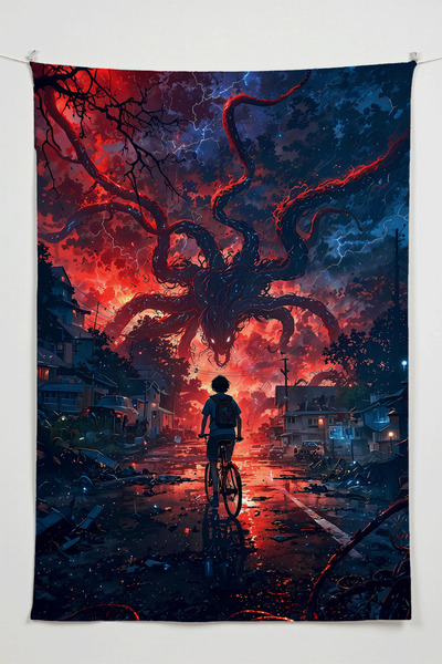 Charmbi Zidna tapiserija Stranger Things – Velika tapiserija Tepih komad, dek...