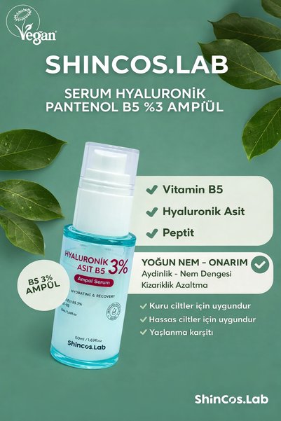 SHINCOS.LAB Hyaluronic Acid B5 3% Ampoule Serum 50ml