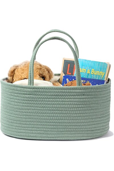 Arabest منظم حفاضات، سلة هدايا فارغة لمستلزمات المولود الجديد، سلة تخزين للأط...