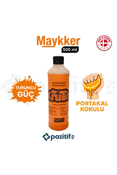 Maykker OrangeKrush – Cam Temizlik Şampuanı - 500ml - Unger / Pulex Camçek ve...