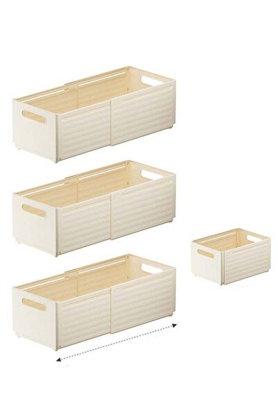 Arabest مجموعة من 3 صناديق تخزين قابلة للتعديل والتوسيع لتنظيم الأدراج، مناسب...