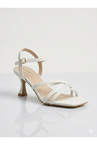 Miss F Int1223Y062 3Fx White Women's Heeled Shoes