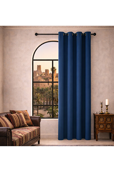 L&Wen Solid Blackout Curtains, 1 Panel Drapes Grommet Room Window Curtains (N...