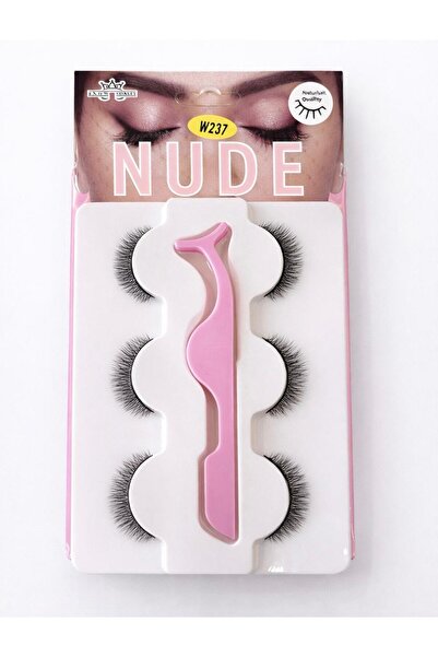 SİNKA Doğal Ipek Takma Kirpik 3 Çift 3d 48 Kirpik Takma Aparatı 6 Sıra