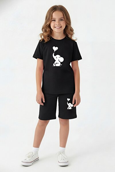 FYK KİDS Μπλουζάκι με στρογγυλή λαιμόκοψη, πολύχρωμο καπρί με στάμπα και λεπτ...