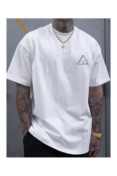 ZEMLİYA Ουνισέξ Μπλουζάκι  "Σκέψου Πέρα Από Το Κουτί " με τύπωμα - Μοντέρνο Στυλ