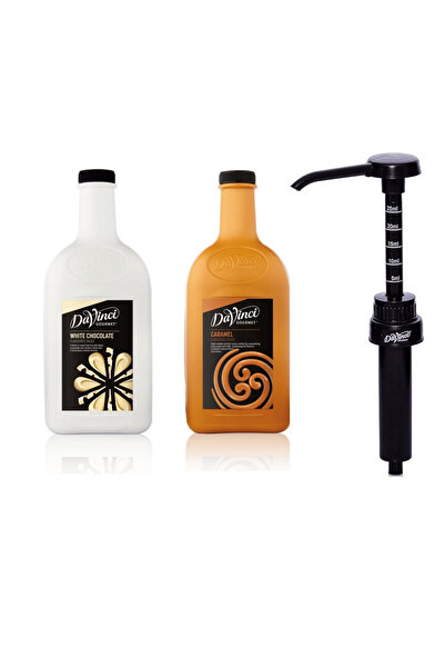 Da Vinci Davinci 3'lü Sos Fırsat Seti (Beyaz Çikolata, Karamel,30 ML sos pomp...
