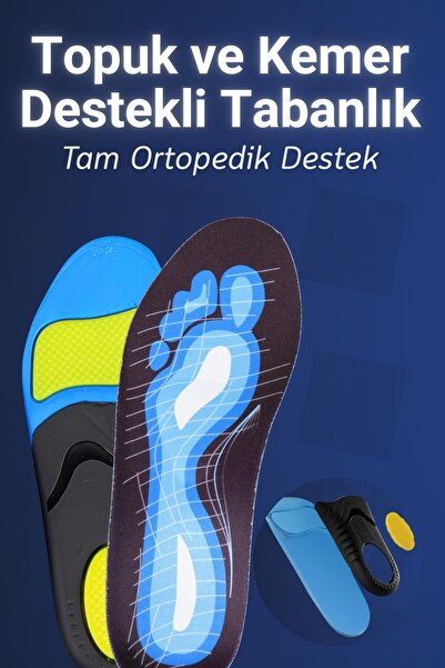 Dopar Kemer Destekli Ortopedik Tabanlık Topuk Dikeni Ayak Ağrısı Giderici İç ...