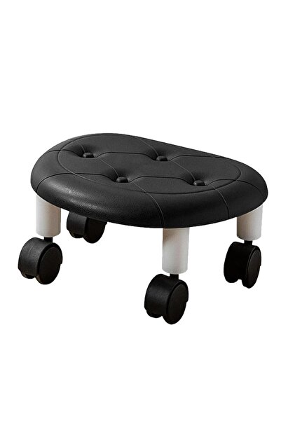 Arabest Wheeled Low Stool,Mobile Low Rolling Stool with 360° Swivel Wheels,fo...