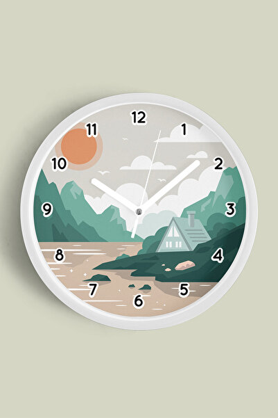 JHAAR Abstract - Boem - Natură - Ceas de perete modern cu vedere la mare - 30...