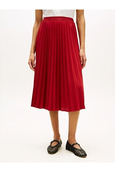 Tommy Hilfiger FLUID PLEATED PULL ON MIDI SKIRT