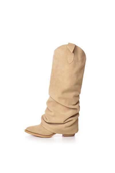 Modish Boutique Ciocate piele intoarsa de dama Myko Sand