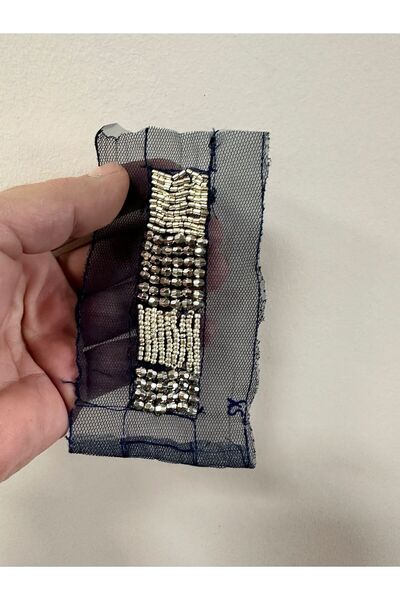 Gönülden Tasarım Απλικέ Κεντητό Έμβλημα Επωμίδας με Χάντρες 9x3 εκ.