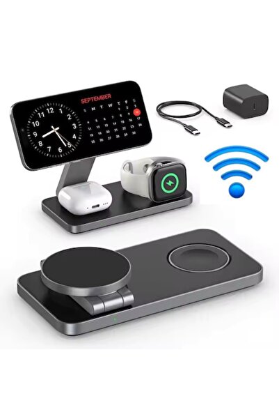 OEM Încărcător pliabil wireless 3 în 1