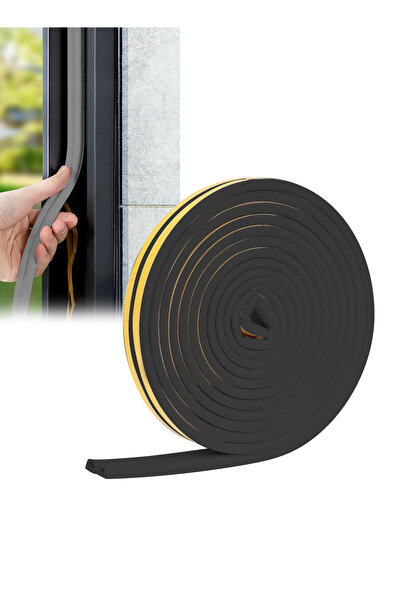 L&Wen D Shaped Door Draft Stopper, Self Adhesive Soundproof Door Seal Strip 5...