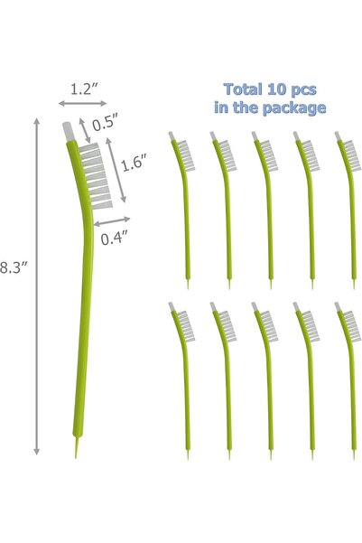 Arabest مجموعة من 10 فرش تنظيف عصارة الفواكه، فرش تنظيف عميق متعددة الأغراض ل...