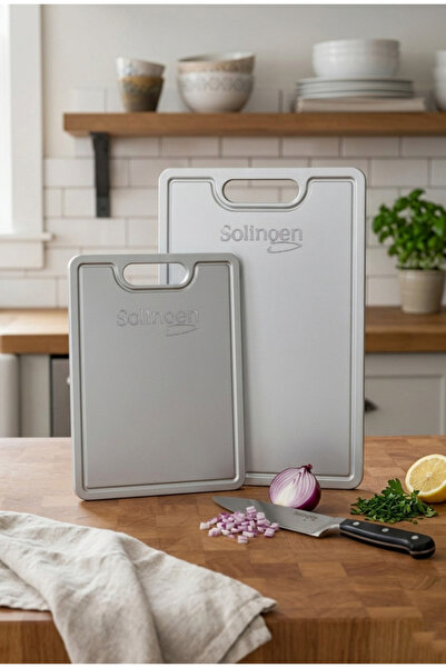 Rossel Premium 2'li Solingen Kesme Tahtası Çelik