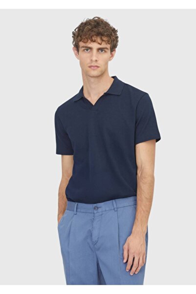 Ramsey Albastru marin material reiat bumbac 100% tricou